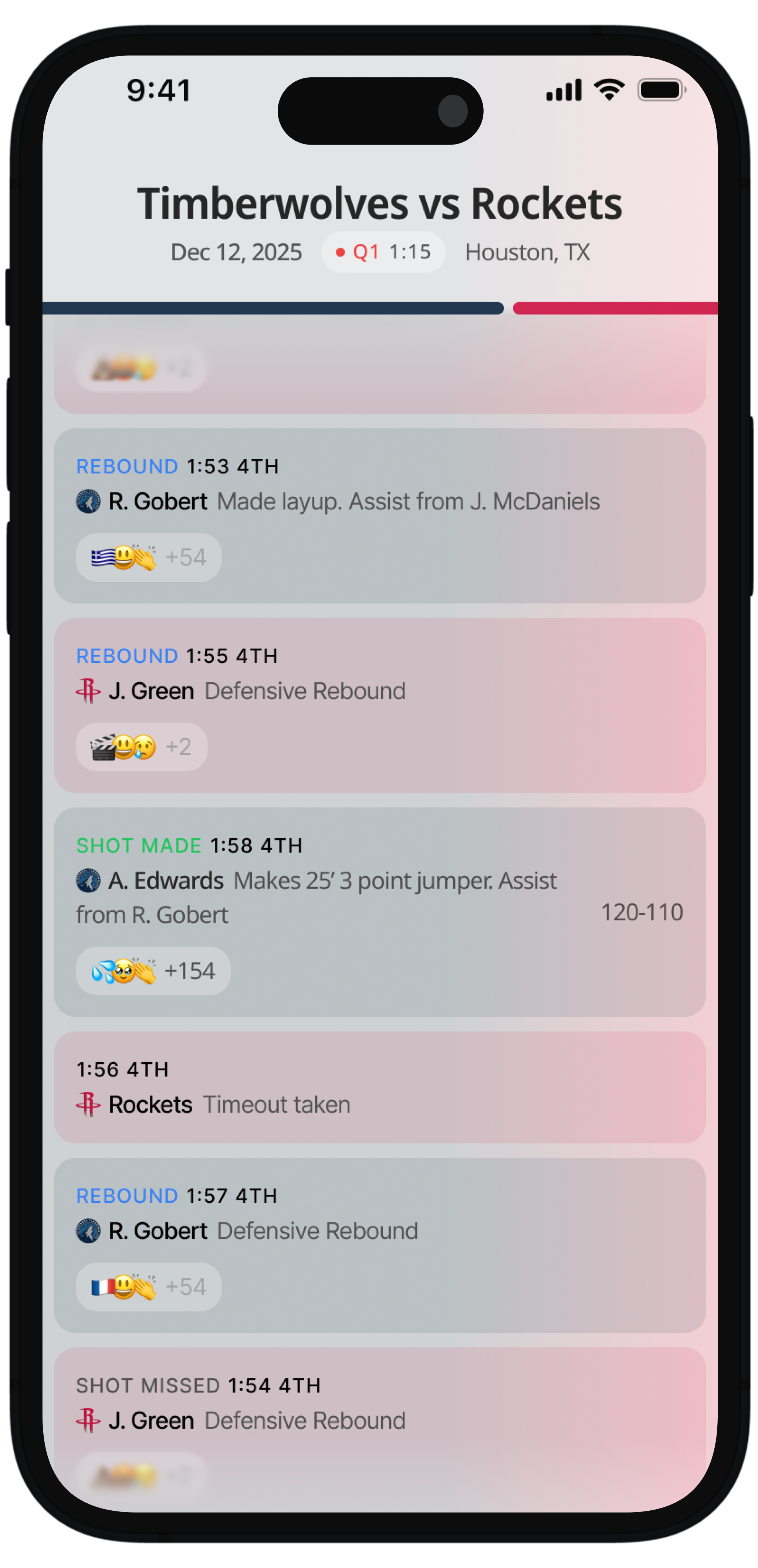 Sideline live game feed